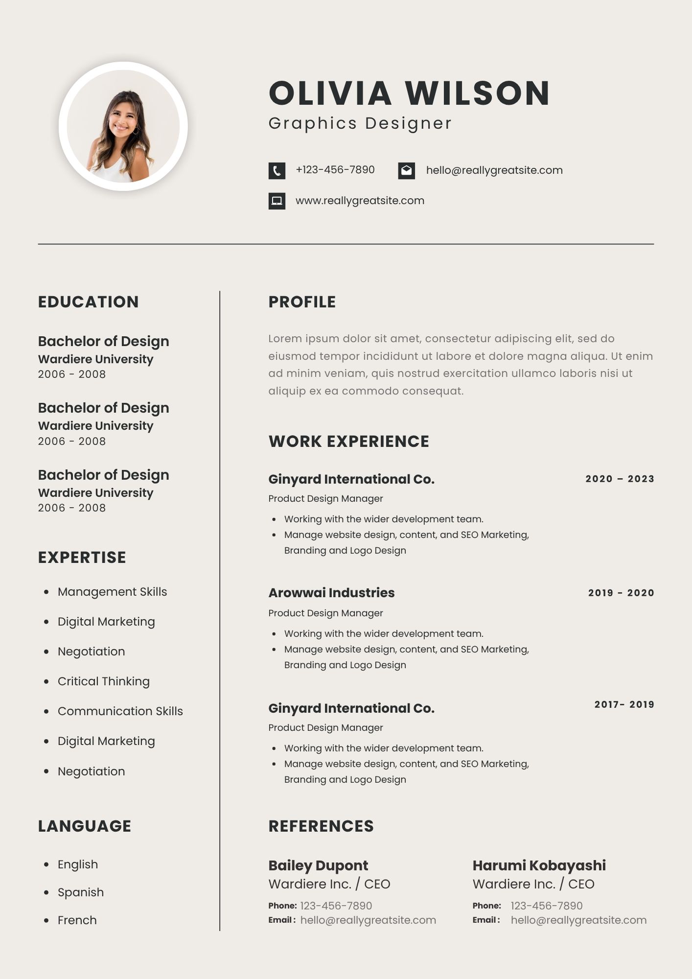 Resume Builder Preview